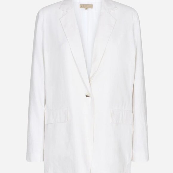 NWT Soya Concept Classic White Linen Blazer sz. EU42 - Picture 1 of 5